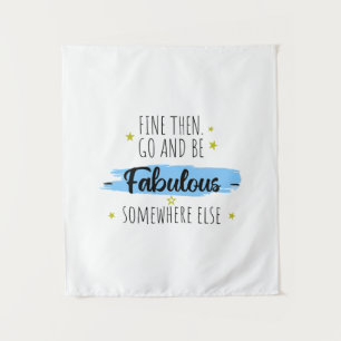 Collega vertrekt, gaat weg, afscheidscadeau wandkleed