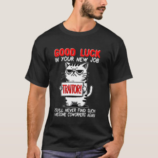 Collega vertrekt, stopt, gaat weg, baan verandert, t-shirt