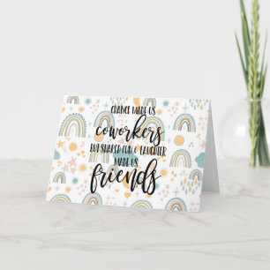 Collega werk vriend cadeau Werk BFF, vriendschap Kaart