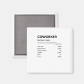 Collega's & collega's Grappige Voedingsfeiten Esse Magneet (Voorkant / Achterkant)