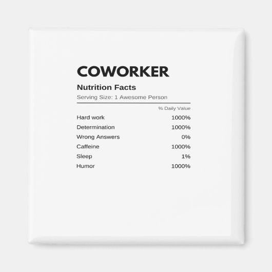 Collega's & collega's Grappige Voedingsfeiten Esse Magneet (Voorkant)