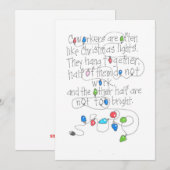 COLLEGA'S NOTITIEKAARTJE (Voorkant / Achterkant)