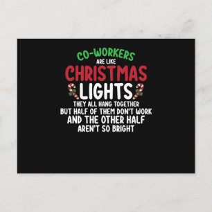Collega's Zijn Als Kerstverlichting Briefkaart