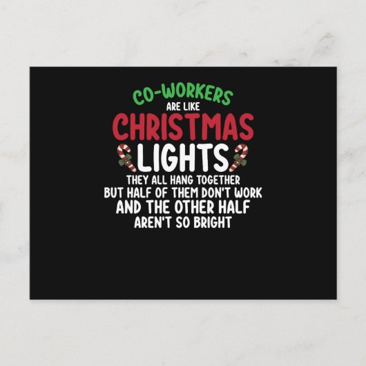 Collega's Zijn Als Kerstverlichting Briefkaart (Voorkant)