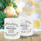 Collega's zijn als kerstverlichting Coworker Gift Grote Koffiekop