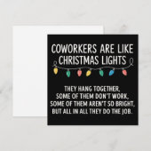 Collega's Zijn Als Kerstverlichting Feestdagenkaart (Voorkant / Achterkant)