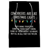 Collega's Zijn Als Kerstverlichting Medium Cadeauzakje (Voorkant)
