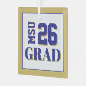 College Afstudeerder '26 Glas Ornament (Voorkant links)