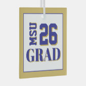 College Afstudeerder '26 Glas Ornament (Voorkant Rechts)