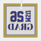 College Afstudeerder '26 Glas Ornament (Achterkant)