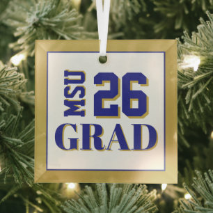 College Afstudeerder '26 Glas Ornament