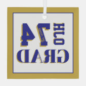 College Afstudeerder '26 Glas Ornament (Achterkant)