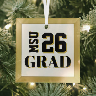 College Afstudeerder '26 Glas Ornament