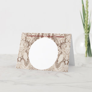 College Afstudeerder Kaart in Faux  Kant toevoegen