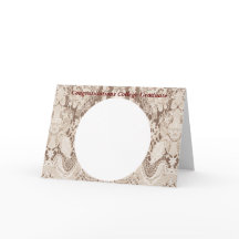 College Afstudeerder Kaart in Faux  Kant toevoegen