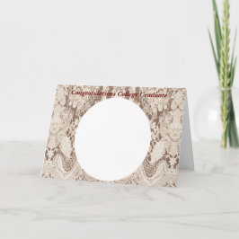 College Afstudeerder Kaart in Faux  Kant toevoegen