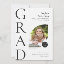 College Afstuderen Black White