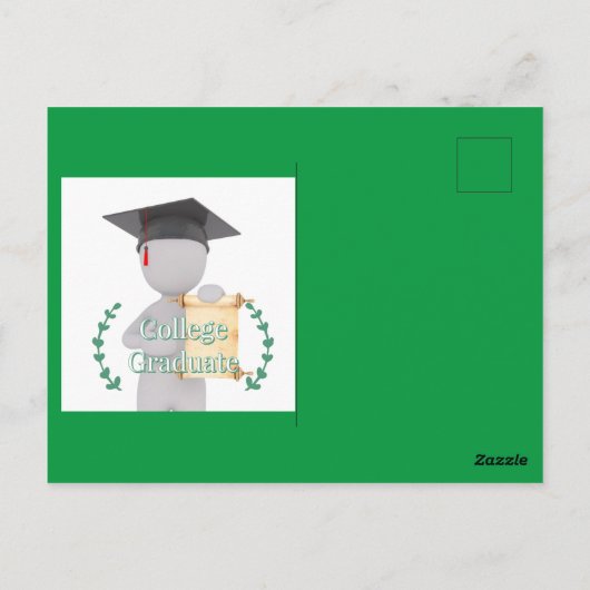 College Afstuderen Briefkaart (Achterkant)