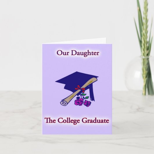 College Afstuderen Dochter Kaart (Voorkant)