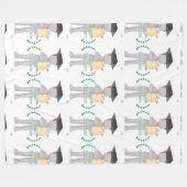 College Afstuderen Fleece Deken (Voorkant (Horizontaal))