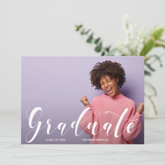 College Afstuderen Fotoaankondiging (Staand voorkant)