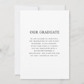 College Afstuderen Fotoaankondiging Kaart (Achterkant)