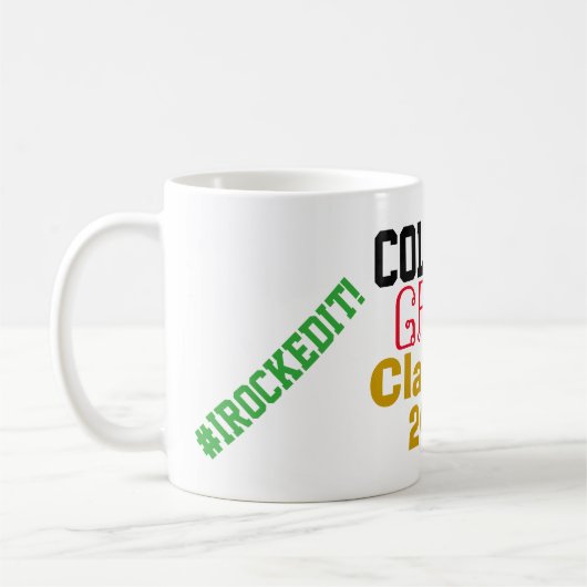 College Afstuderen schooljaar #IRockedit Koffiemok (Links)