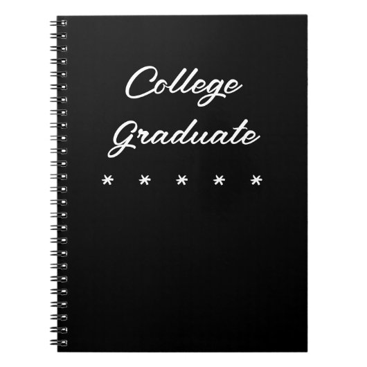 College Afstuderen Spiral Notitieboek (Voorkant)