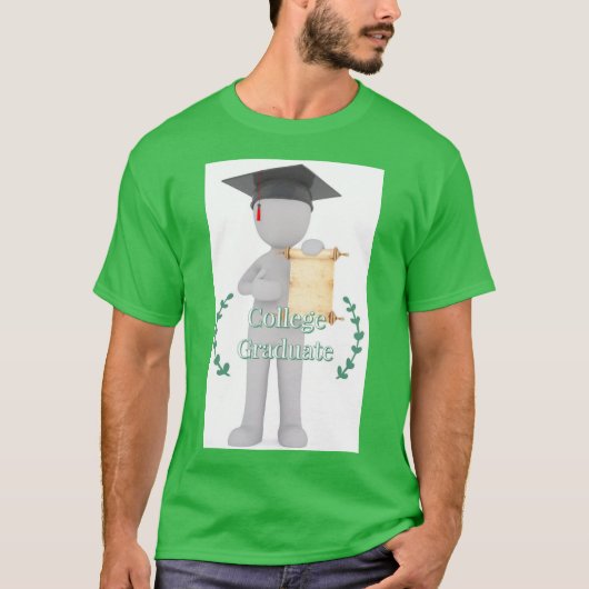 College Afstuderen T-shirt (Voorkant)