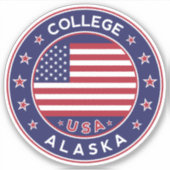 College Alaska, College Sticker (Voorkant)