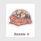 College, Alaska Sticker (Vel)