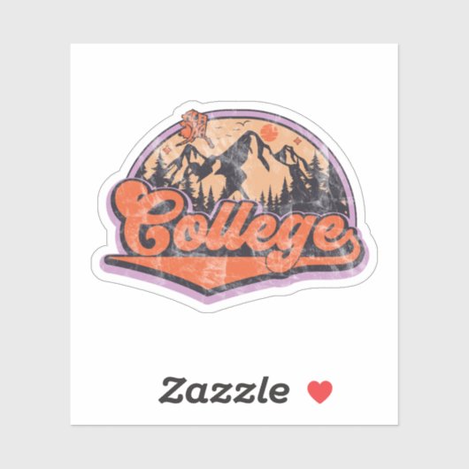 College, Alaska Sticker (Vel)