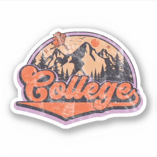 College, Alaska Sticker (Voorkant)