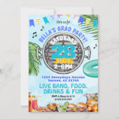 College Barbeque Afstuderen Pool Party Kaart (Voorkant)