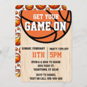 College Basketbal maart Madness Watch Party Kaart (Voorkant / Achterkant)