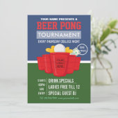 College Beer Pong Tournament add logo Ad (Staand voorkant)