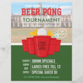 College Beer Pong Tournament voegt logo en foto to Flyer (Voorkant)