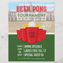 College Beer Pong Tournament voegt logo en foto to