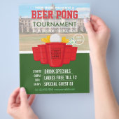 College Beer Pong Tournament voegt logo en foto to Flyer (Hand)