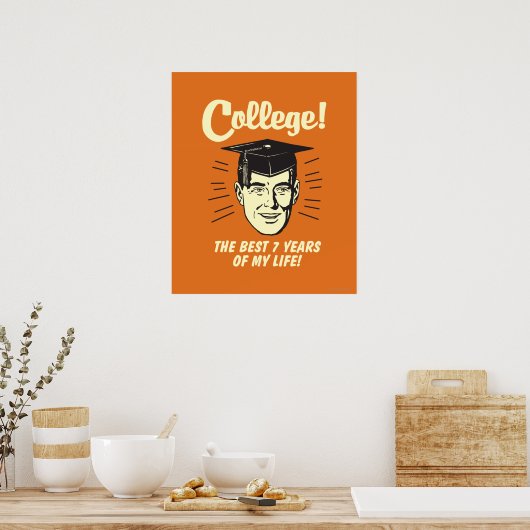 College: Beste 7 jaar van mijn leven Poster (Keuken)