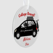 College Bound Girl Acryl Ornament (voorkant)