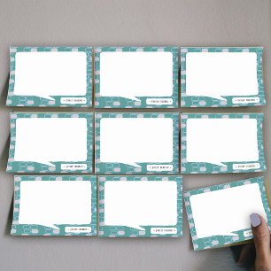 College briefpapier groen retro aanpassen post-it® notes