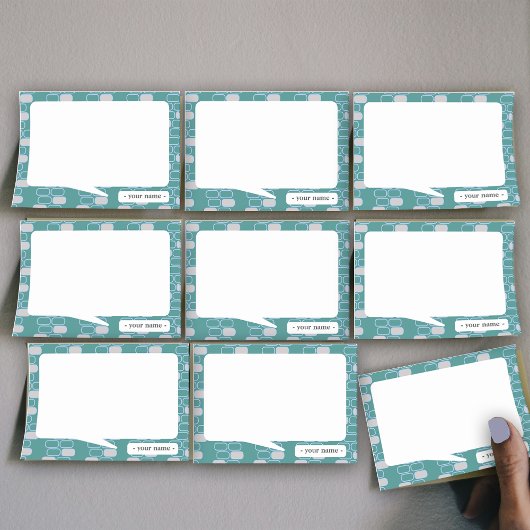 College briefpapier groen retro aanpassen post-it® notes