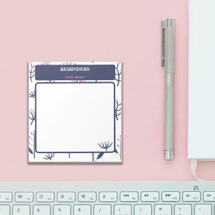 College briefpapier roze mimosa aanpassen notitieblok