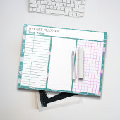 College briefpapier roze retro aanpassen notitieblok