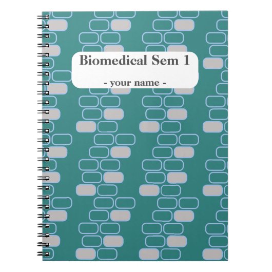 College briefpapier roze retro aanpassen notitieboek (Voorkant)