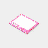 College briefpapier roze retro aanpassen post-it® notes (Schuin)
