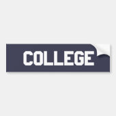 College Bumpersticker (Voorkant)