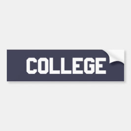 College Bumpersticker