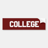 College Bumpersticker (Voorkant)